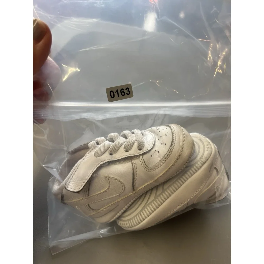 Nike Air Force 1 Crib Shoe Newborn Baby 2C White Boys Girls Infant Sneaker Shoes - Picture 11 of 11